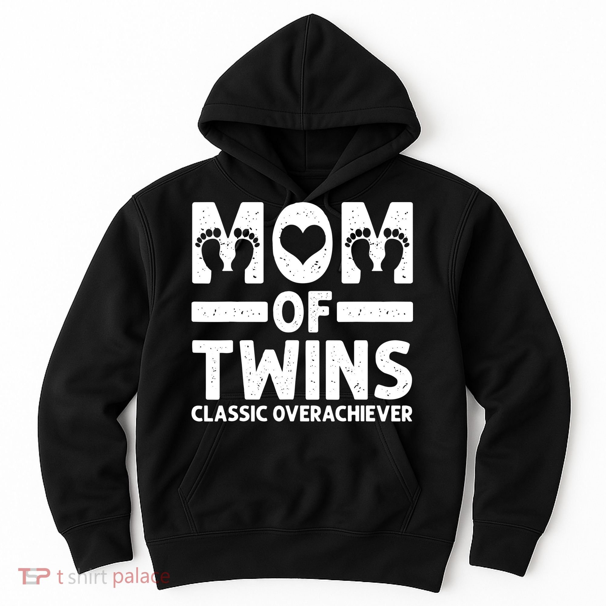 Funny Mom Of Twins Classic Overachiever Cool Twin Mom Gift Hoodie