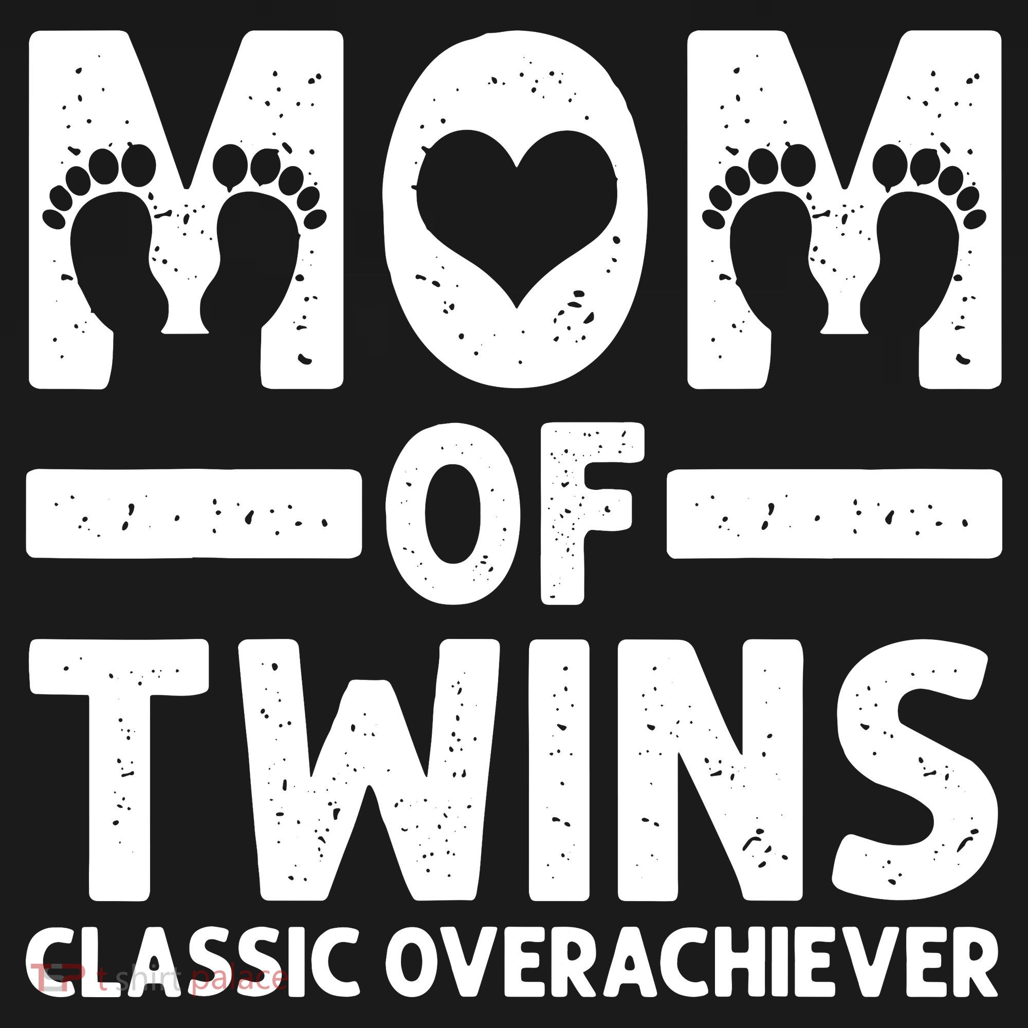 Funny Mom Of Twins Classic Overachiever Cool Twin Mom Gift Hoodie