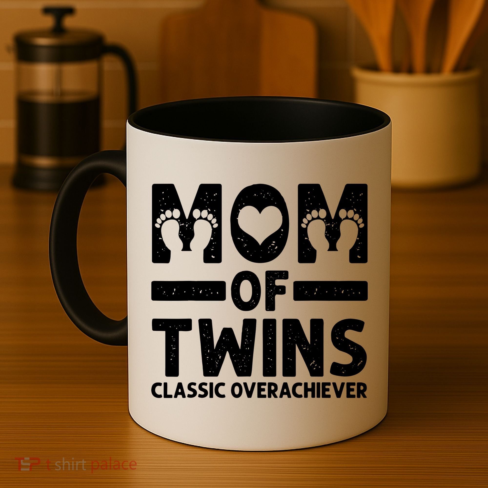 Funny Mom Of Twins Classic Overachiever Cool Twin Mom Gift Coffee Mug