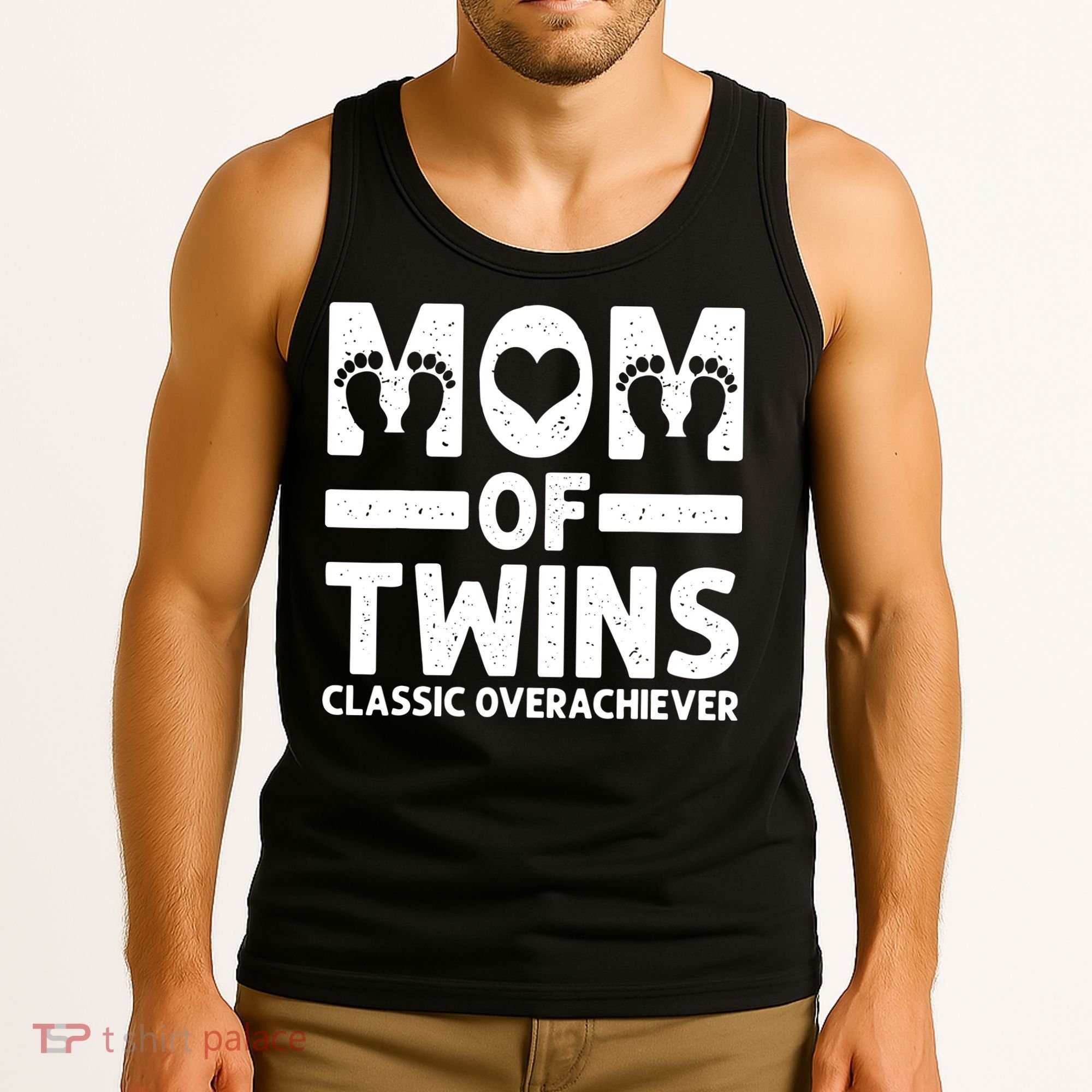 Funny Mom Of Twins Classic Overachiever Cool Twin Mom Gift Tank Top