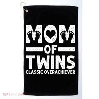 Funny Mom Of Twins Classic Overachiever Cool Twin Mom Gift Golf Towel thumb 0