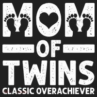 Funny Mom Of Twins Classic Overachiever Cool Twin Mom Gift Golf Towel thumb 3
