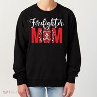 Firefighter Mom Of A Fire Mother Fire Mom Gift Women's Sweatshirt thumb 0
