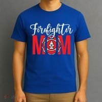 Firefighter Mom Of A Fire Mother Fire Mom Gift T-Shirt thumb 3