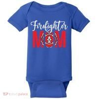Firefighter Mom Of A Fire Mother Fire Mom Gift Baby Bodysuit thumb 0