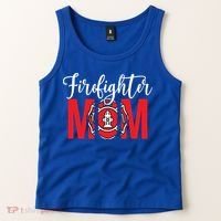 Firefighter Mom Of A Fire Mother Fire Mom Gift Tank Top thumb 2