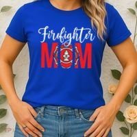 Firefighter Mom Of A Fire Mother Fire Mom Gift Women's T-Shirt thumb 2