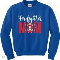 Firefighter Mom Of A Fire Mother Fire Mom Gift Kids Sweatshirt thumb 0