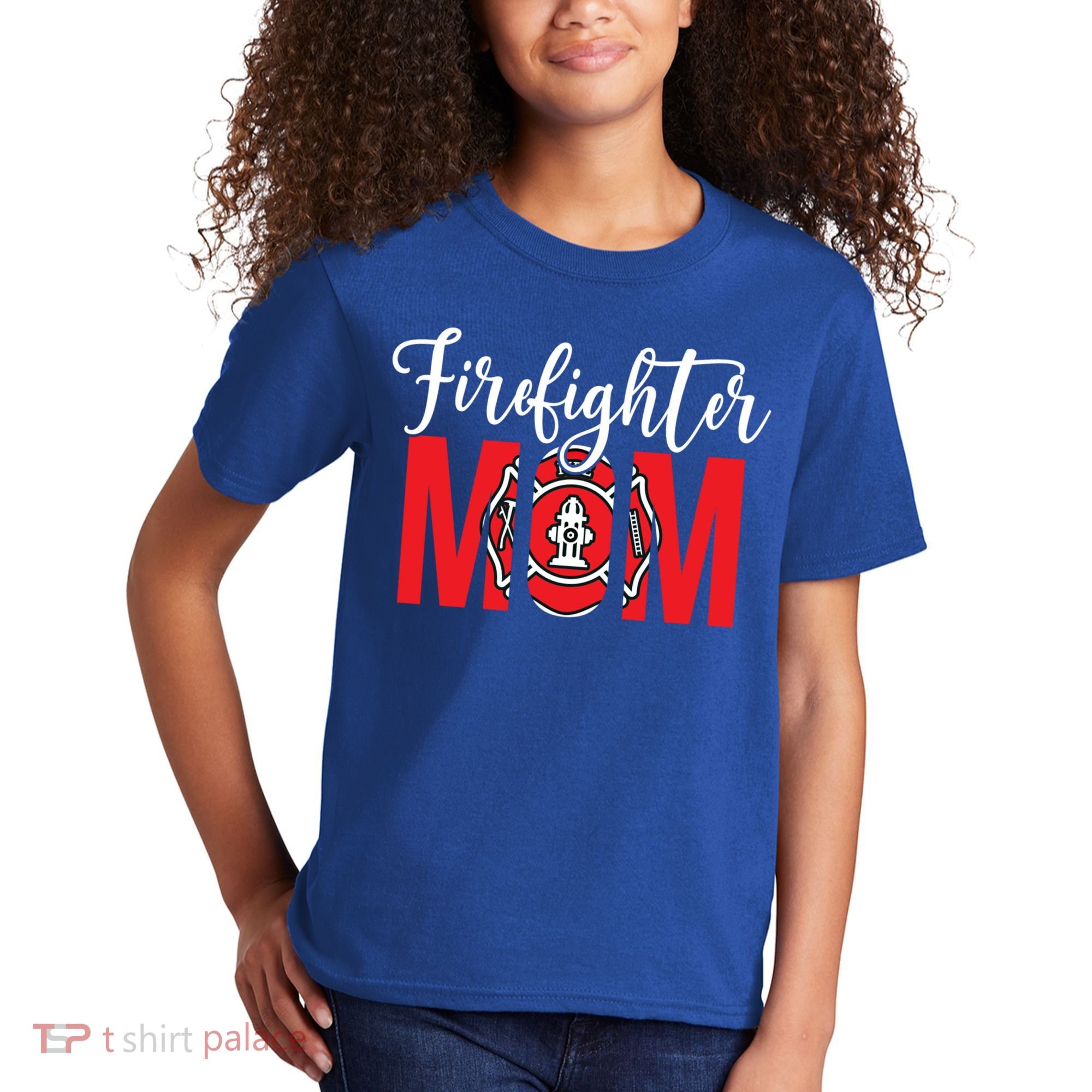 Firefighter Mom Of A Fire Mother Fire Mom Gift Kids T-Shirt