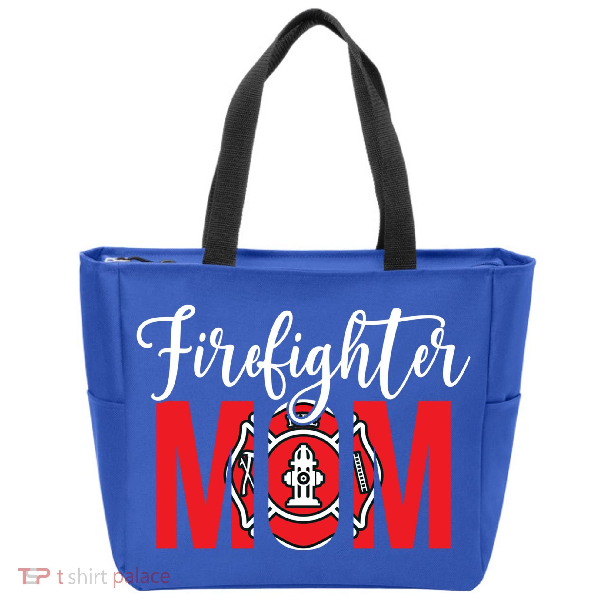 Firefighter Mom Of A Fire Mother Fire Mom Gift Tote Bag