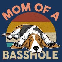 Funny Mom Of A Basshole Bassethound Gifts T-Shirt thumb 7