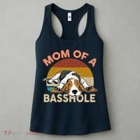Funny Mom Of A Basshole Bassethound Gifts Women's Tank Top thumb 3