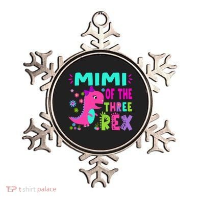 Funny Mimi Of The Birthday Three Rex Dinosaur Ornament