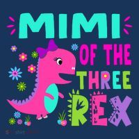 Funny Mimi Of The Birthday Three Rex Dinosaur Women's Hoodie thumb 2