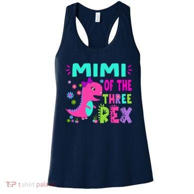 Funny Mimi Of The Birthday Three Rex Dinosaur Women's Tank Top