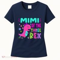Funny Mimi Of The Birthday Three Rex Dinosaur Women's T-Shirt thumb 0