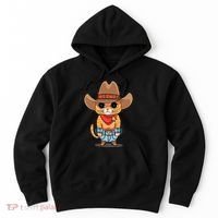 Funny Meowdy Orange Tabby Cat Cow Hat Howdy Meow Meme Hoodie thumb 0