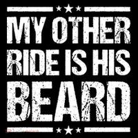 Funny My Other Ride Is His Beard Tote Bag thumb 4