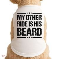 Funny My Other Ride Is His Beard Doggie Tank thumb 0