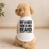 Funny My Other Ride Is His Beard Doggie Tank thumb 2