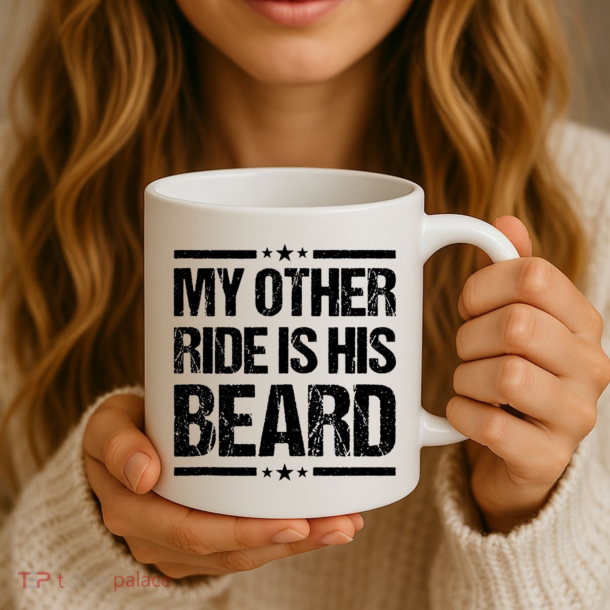 Funny My Other Ride Is His Beard Coffee Mug