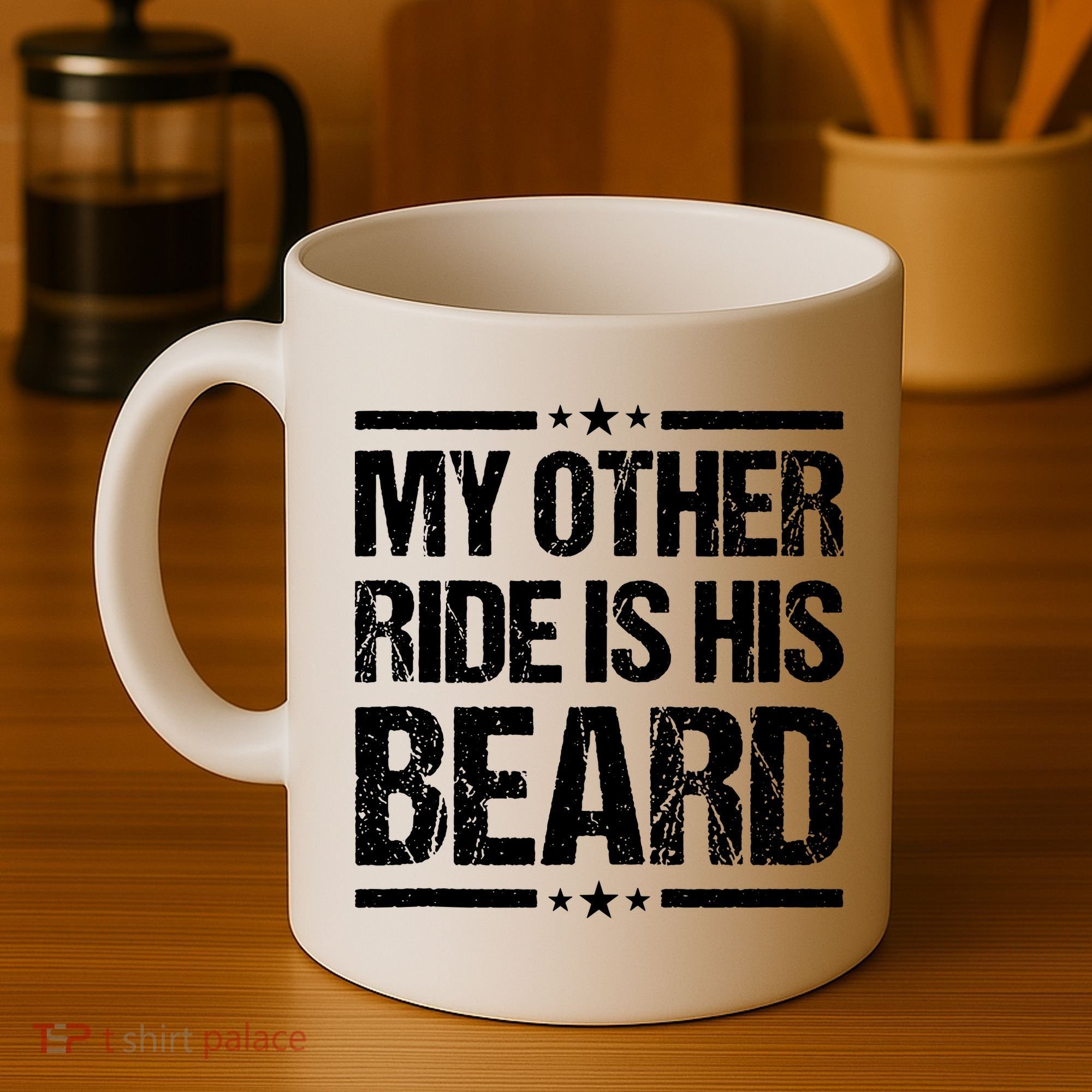 Funny My Other Ride Is His Beard Coffee Mug
