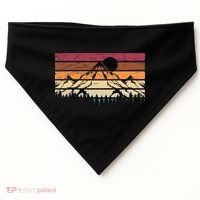 Forest Mountain Outdoors Nature Wildlife Trees Retro Hiking USA-Made Doggie Bandana thumb 0