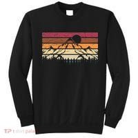 Forest Mountain Outdoors Nature Wildlife Trees Retro Hiking Sweatshirt thumb 0
