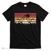 Forest Mountain Outdoors Nature Wildlife Trees Retro Hiking T-Shirt thumb 0