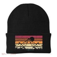 Forest Mountain Outdoors Nature Wildlife Trees Retro Hiking Beanie thumb 0