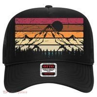 Forest Mountain Outdoors Nature Wildlife Trees Retro Hiking Hat thumb 0
