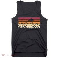 Forest Mountain Outdoors Nature Wildlife Trees Retro Hiking Tank Top thumb 0