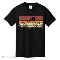 Forest Mountain Outdoors Nature Wildlife Trees Retro Hiking Kids T-Shirt thumb 0