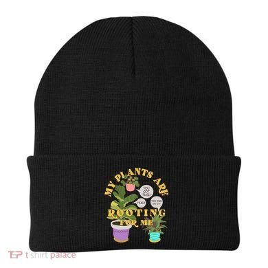 Funny My Plants Are Rooting For Me Beanie