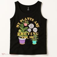 Funny My Plants Are Rooting For Me Tank Top thumb 2