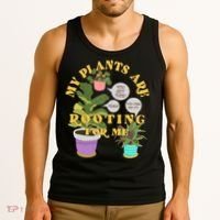 Funny My Plants Are Rooting For Me Tank Top thumb 3