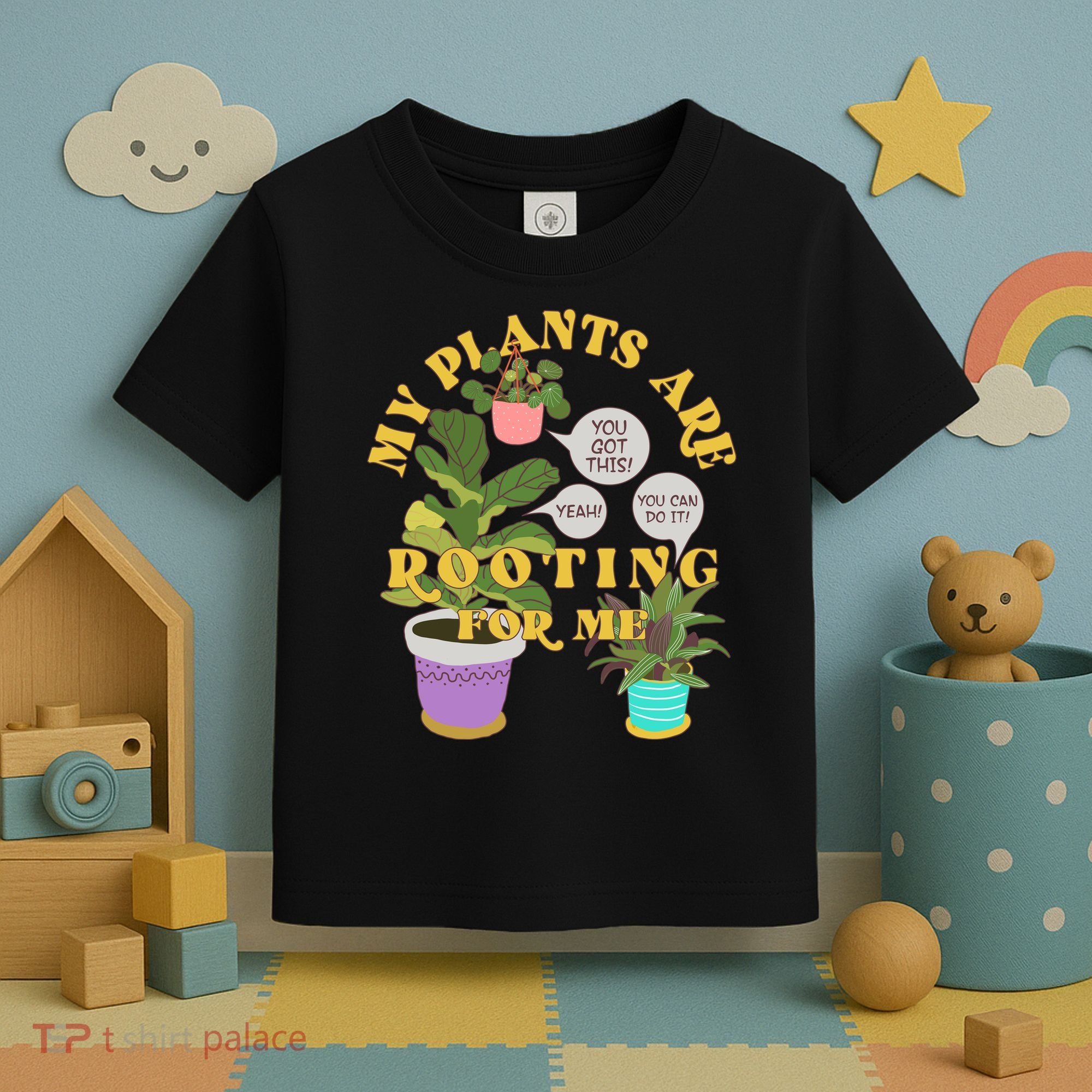 Funny My Plants Are Rooting For Me Toddler T-Shirt