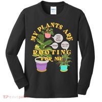 Funny My Plants Are Rooting For Me Kids Long Sleeve Shirt thumb 0