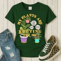 Funny My Plants Are Rooting For Me Women's T-Shirt thumb 3