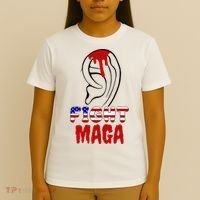 Fight Maga Pro Donald Trump Bleeding Ear T-Shirt thumb 4