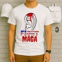 Fight Maga Pro Donald Trump Bleeding Ear T-Shirt thumb 6