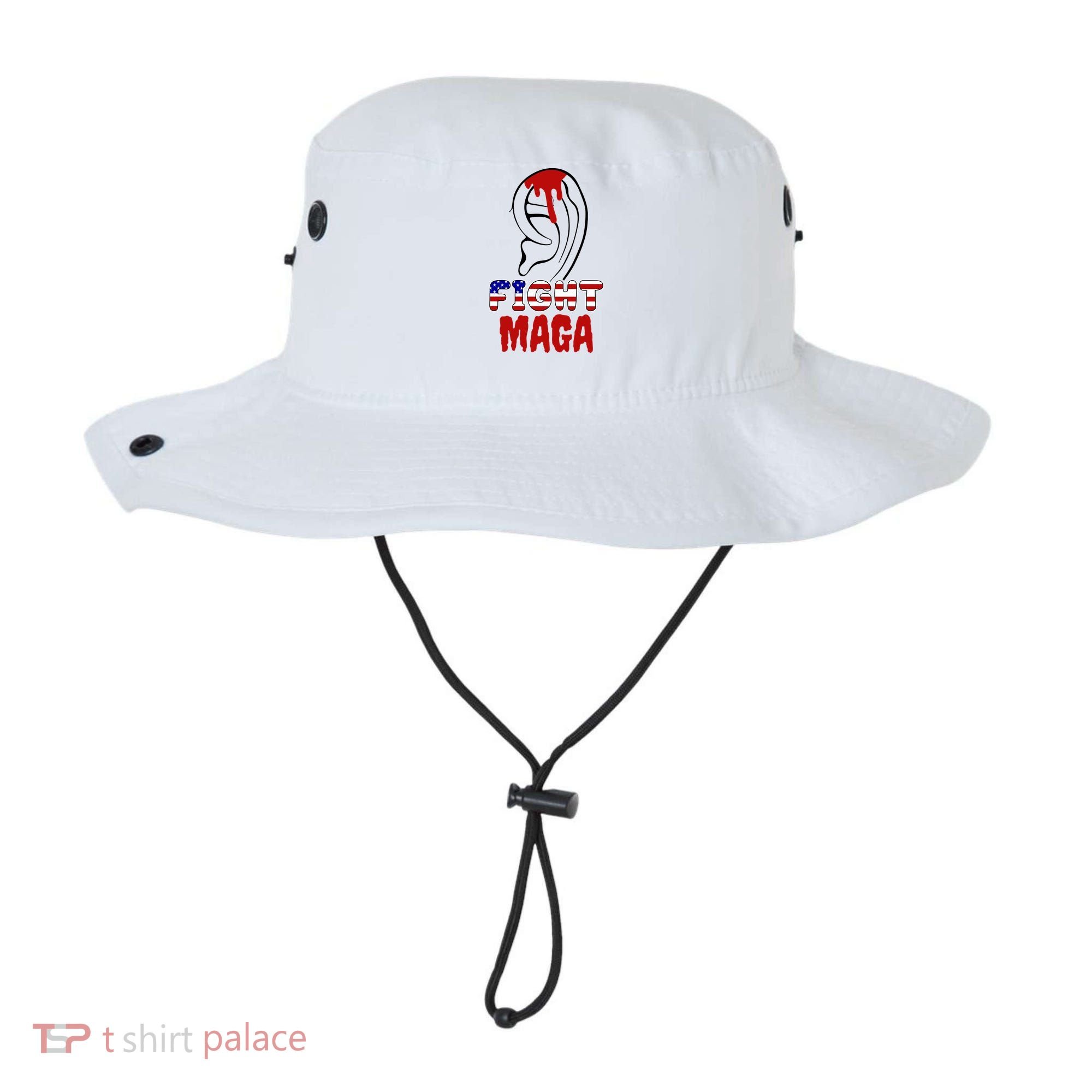 Fight Maga Pro Donald Trump Bleeding Ear Bucket Hat