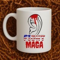 Fight Maga Pro Donald Trump Bleeding Ear Coffee Mug thumb 2