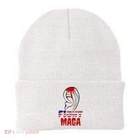 Fight Maga Pro Donald Trump Bleeding Ear Beanie thumb 0