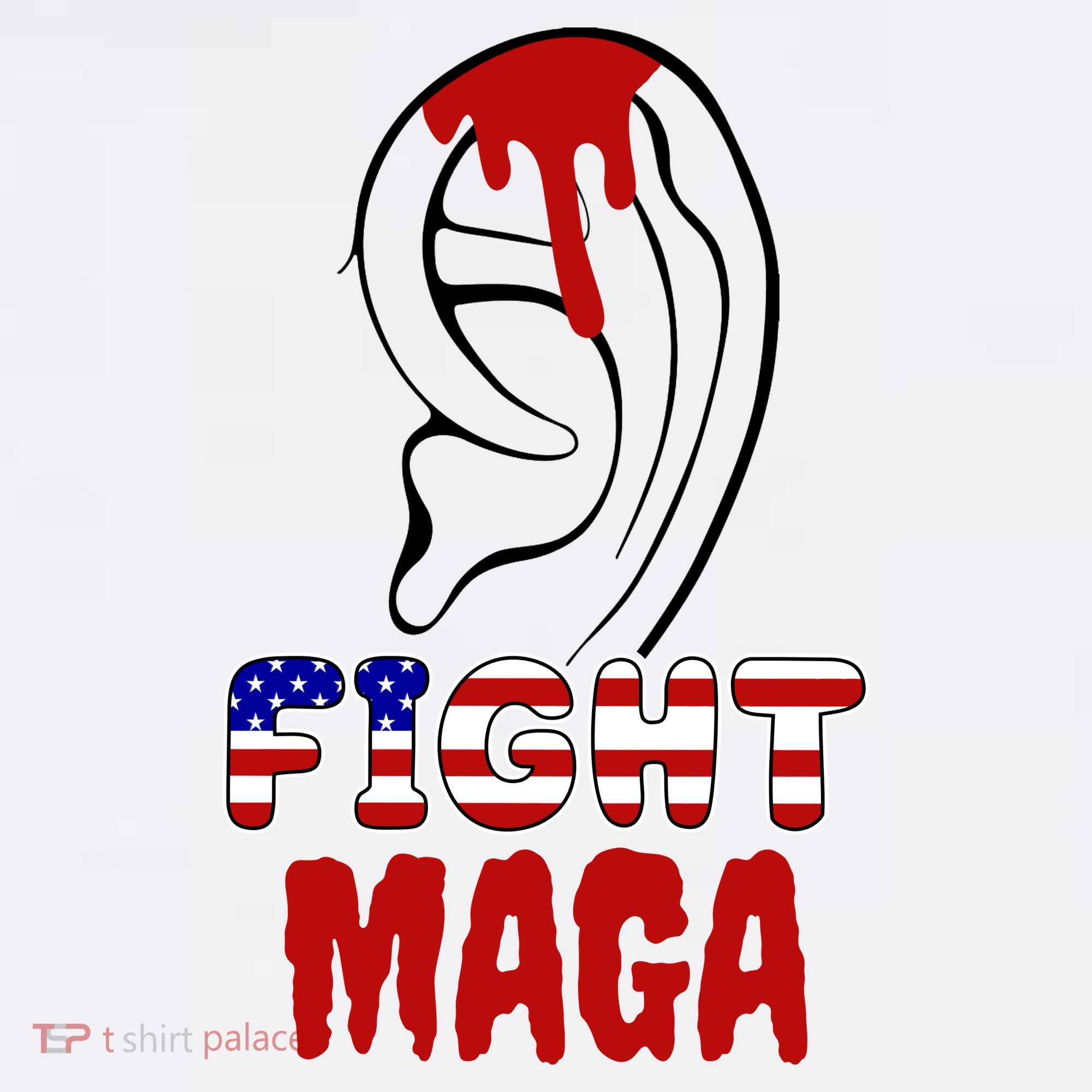 Fight Maga Pro Donald Trump Bleeding Ear Mousepad