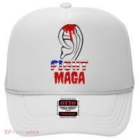 Fight Maga Pro Donald Trump Bleeding Ear Hat thumb 0