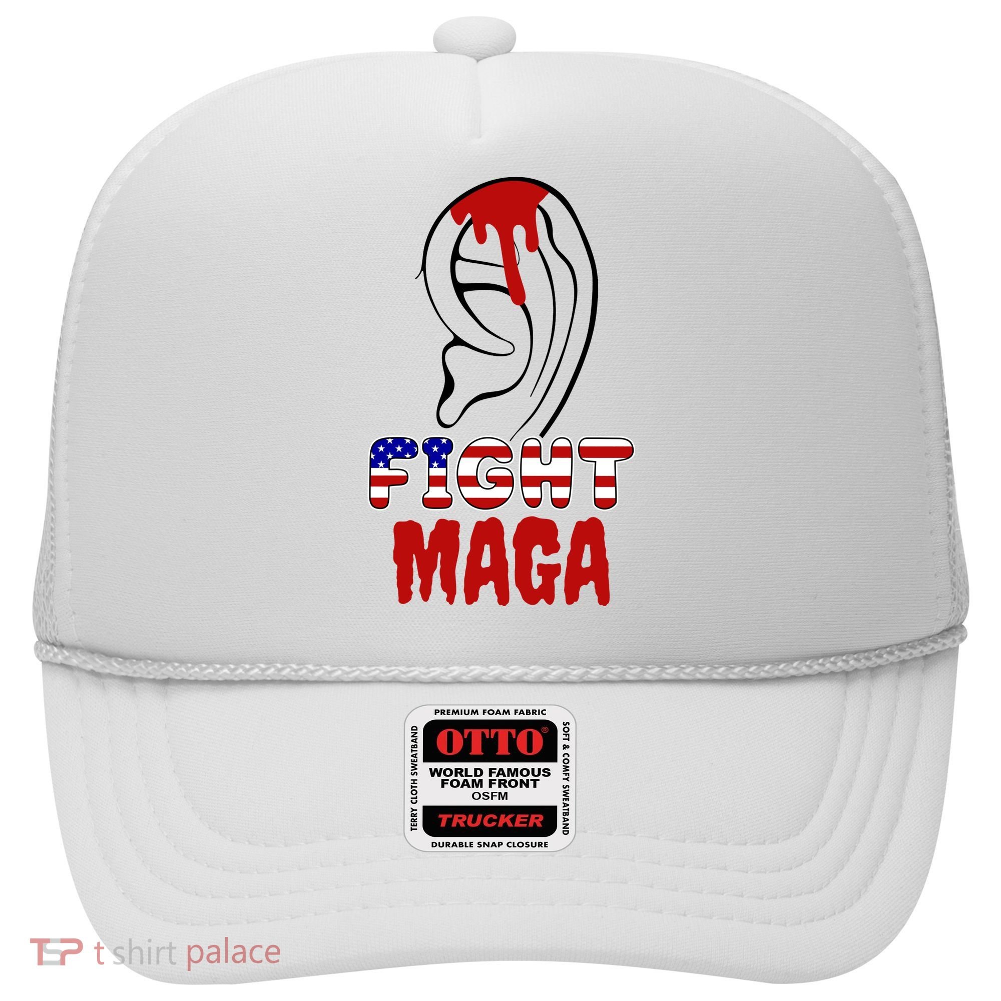 Fight Maga Pro Donald Trump Bleeding Ear Hat