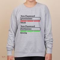 Funny Musician Password Classical Music Theory Class Jokes Women's Sweatshirt thumb 0