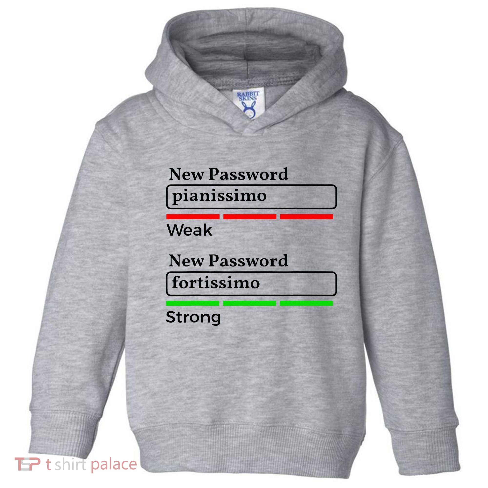 Funny Musician Password Classical Music Theory Class Jokes Toddler Hoodie