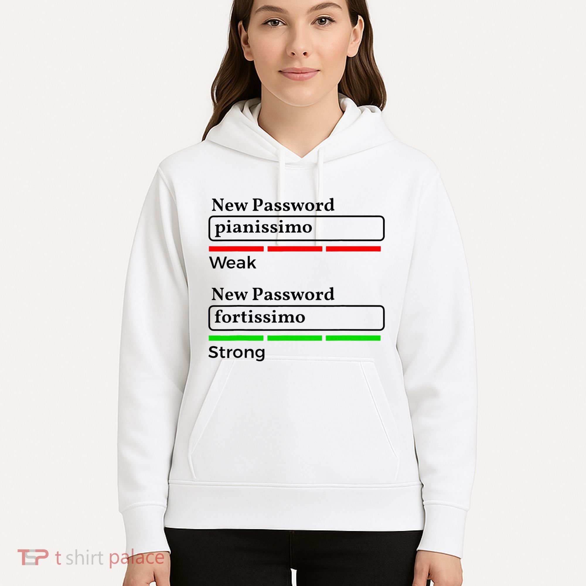 Funny Musician Password Classical Music Theory Class Jokes Hoodie